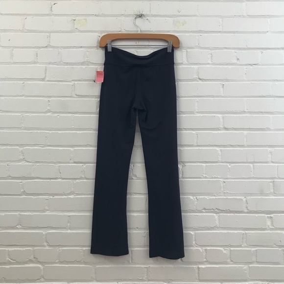 ADIDAS black flare wide leg stretch pants - Picture 2 of 4